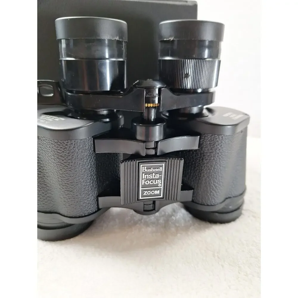 Bushnell 7-15x35 Binoculars, Lens Covers w/Case, Vtg